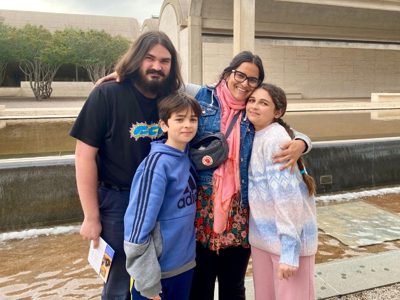 Austin parent looking to adopt, with her nephews and niece