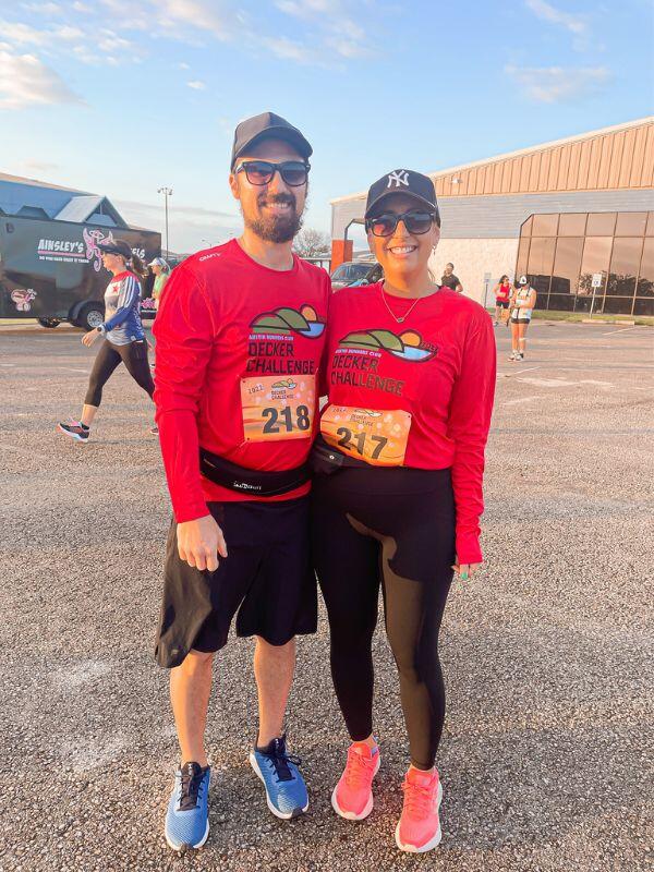 Vic and Russ after running a half-marathon together