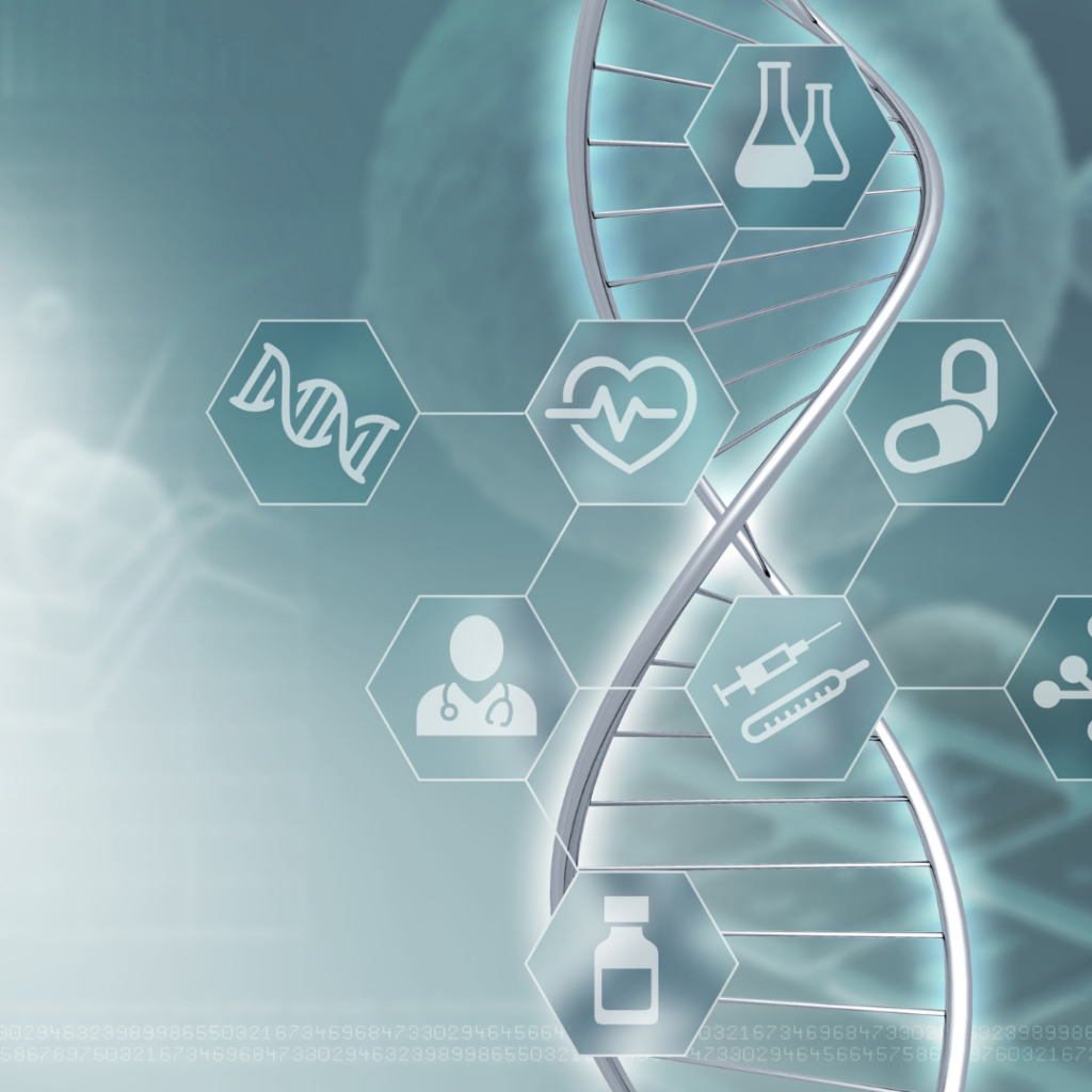 DNA and other icons in genetics