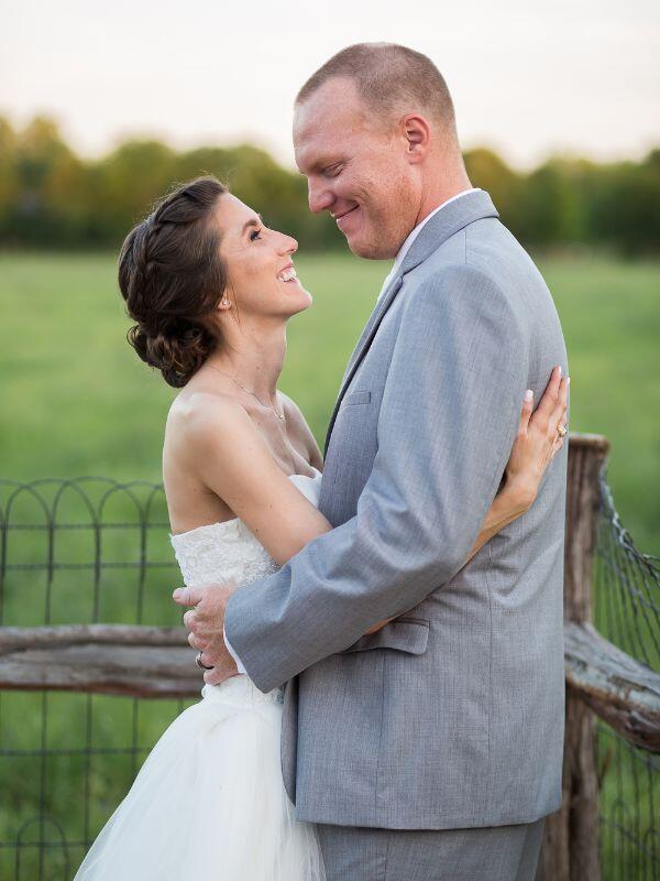 Midland adoptive parents at their wedding